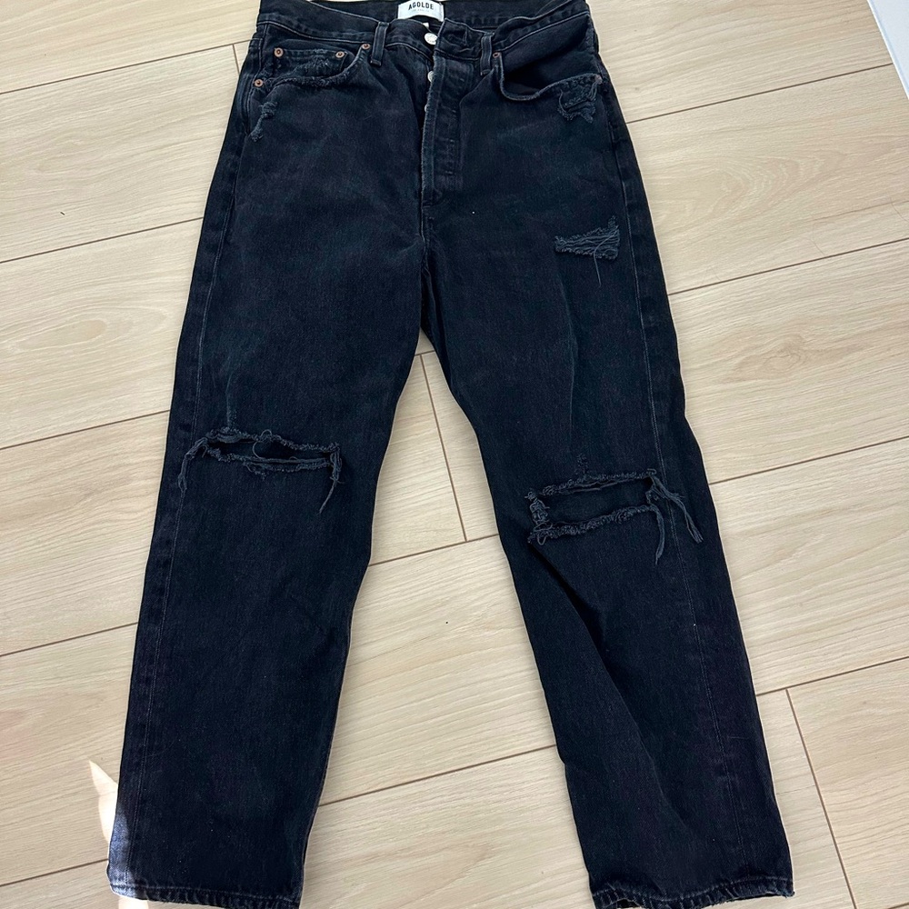Black agolde size 27 jeans